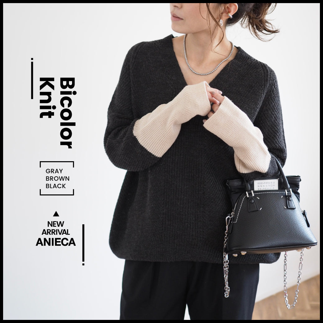 【NEW ARRIVAL】Bicolor Knit 本日20:00販売スタート