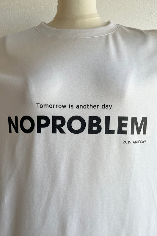 NO PROBLEM ロゴロングスリーブTシャツ