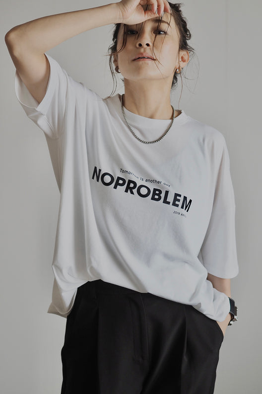 NO PROBLEM ロゴハーフスリーブTシャツ