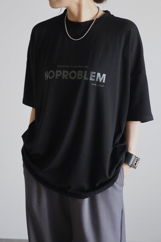 NO PROBLEM ロゴハーフスリーブTシャツ