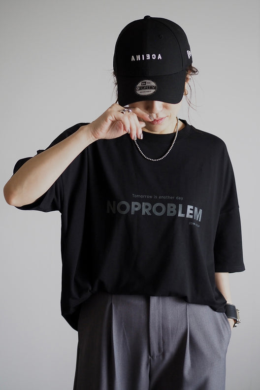 NO PROBLEM ロゴハーフスリーブTシャツ